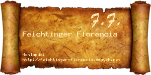 Feichtinger Florencia névjegykártya